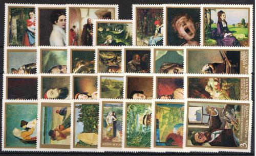 Zostava Maïarsko 1966-68 Umenie - 4 kompletný sety