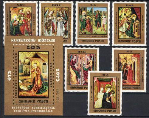 Poštové známky Maïarsko 1973 Umenie Mi# 2907-13 + Block 102