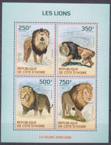 Poštové známky Pobrežie Slonoviny 2014 Levy Mi# 1599-1602 Kat 8.50€