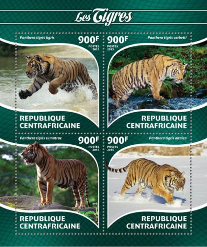 Poštové známky SAR 2015 Tygøi Mi# 5445-48 Kat 16€