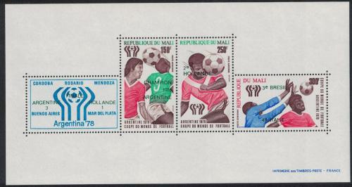 Poštové známky Mali 1978 MS ve futbale pretlaè Mi# Block 11