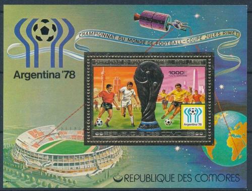 Poštová známka Komory 1978 MS ve futbale Mi# Block 124 A Kat 10€