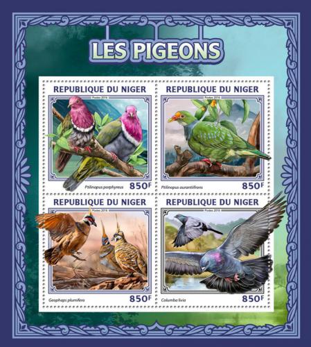 Poštové známky Niger 2016 Holubi Mi# 4532-35 Kat 13€