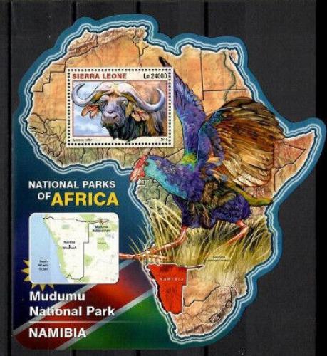 Poštová známka Sierra Leone 2016 NP Mudumu, Namíbia Mi# Block 982 Kat 11€