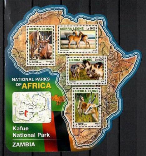 Poštové známky Sierra Leone 2016 NP Kafue, Zambia Mi# 7246-49 Kat 11€