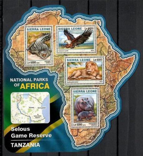 Poštové známky Sierra Leone 2016 NP Selous, Tanzánia Mi# 7278-81 Kat 11€
