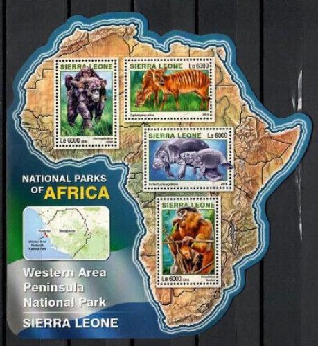 Poštové známky Sierra Leone 2016 NP Western Area Peninsula, Sierra Leone Mi# 7262-65 Kat 11€