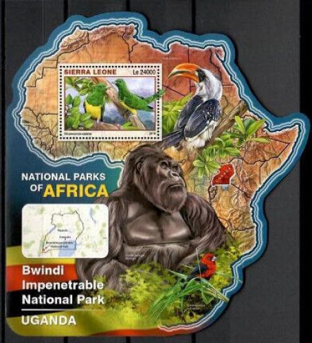 Poštová známka Sierra Leone 2016 NP Bwindi Impenetrable, Uganda Mi# Block 993 Kat 11€