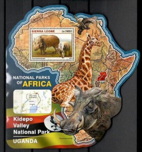 Poštová známka Sierra Leone 2016 NP Kidepo Valley, Uganda Mi# Block 994 Kat 11€