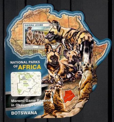 Poštová známka Sierra Leone 2016 NP Moremi, Botswana Mi# Block 978 Kat 11€