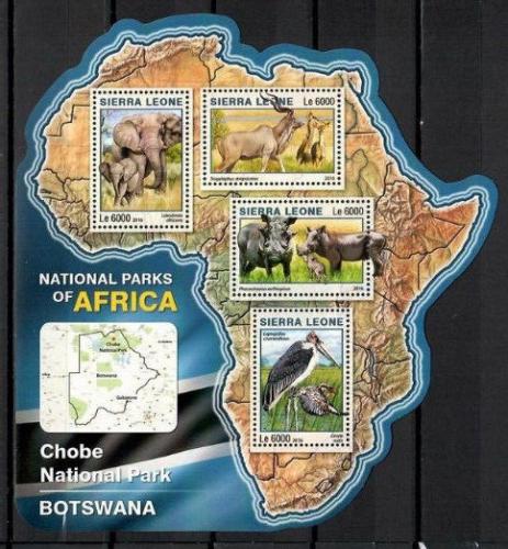 Poštové známky Sierra Leone 2016 NP Chobe, Botswana Mi# 7222-25 Kat 11€