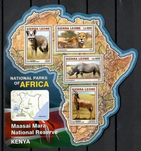 Poštové známky Sierra Leone 2016 NP Maasai Mara, Keòa Mi# 7234-37 Kat 11€