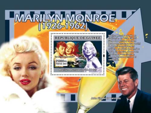 Poštová známka Guinea 2007 Marilyn Monroe Mi# Block 1343 Kat 7€
