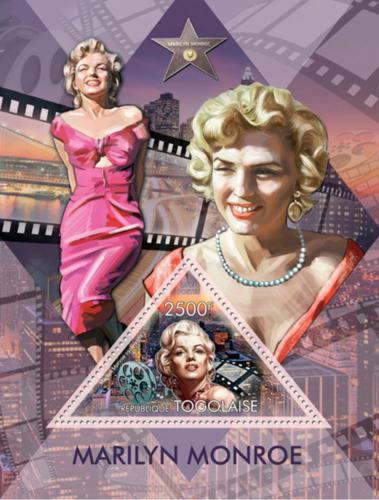 Poštová známka Togo 2013 Marilyn Monroe Mi# Block 829 Kat 10€