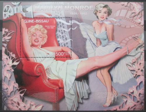 Poštová známka Guinea- Bissau 2012 Marilyn Monroe Mi# Block 1096 Kat 10€
