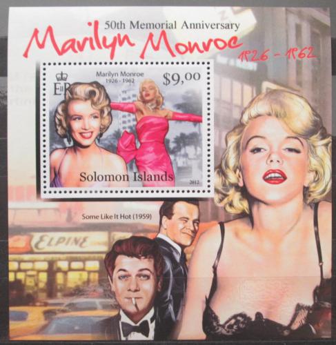 Poštová známka Šalamúnove ostrovy 2012 Marilyn Monroe Mi# 1553 Block