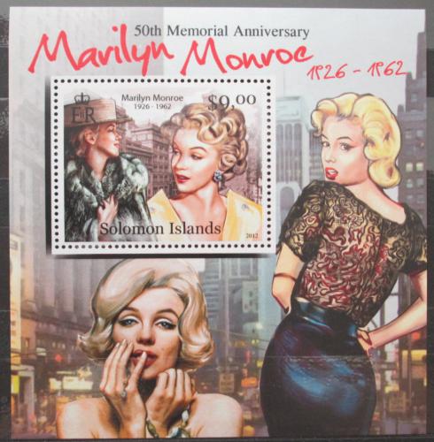 Poštová známka Šalamúnove ostrovy 2012 Marilyn Monroe Mi# 1554 Block