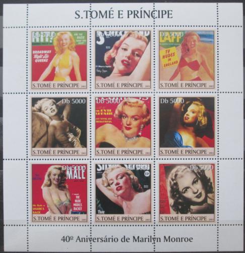 Poštové známky Svätý Tomáš 2003 Marilyn Monroe Mi# 2409-17 Kat 14€