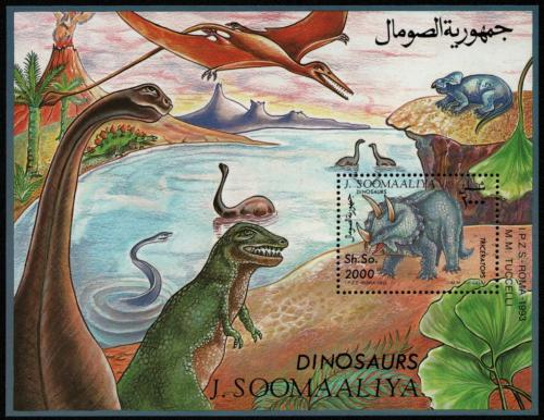 Potov znmka Somlsko 1993 Dinosaury Mi# Block 29 Kat 11