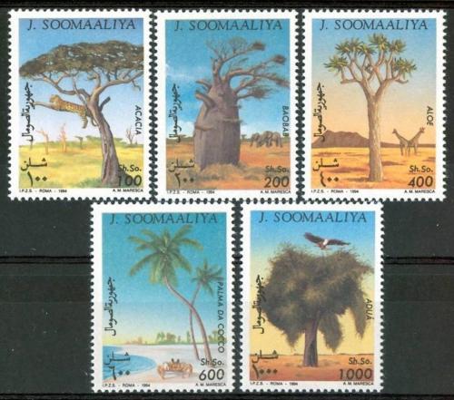 Poštové známky Somálsko 1994 Stromy Mi# 532-36 Kat 11€