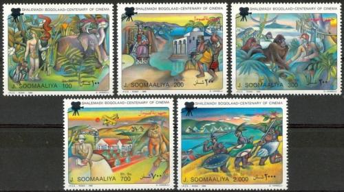 Poštové známky Somálsko 1995 Kino, 100. výroèie Mi# 559-63 Kat 11€