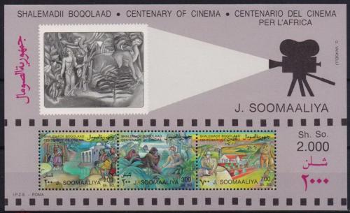 Poštové známky Somálsko 1995 Kino, 100. výroèie Mi# Block 35