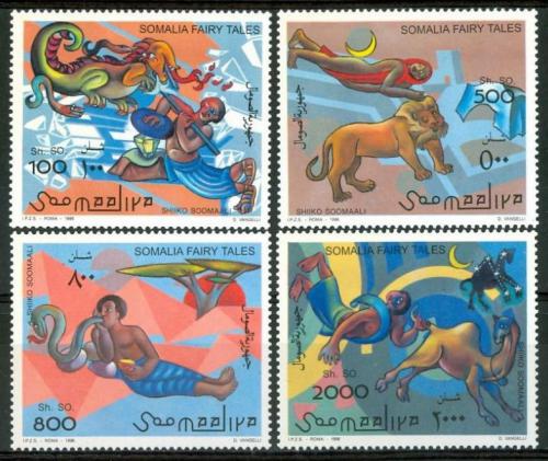 Poštové známky Somálsko 1996 Rozprávky Mi# 584-87 Kat 10€