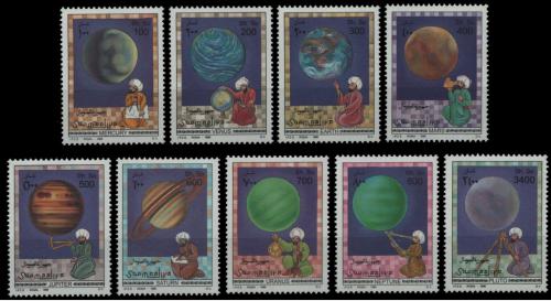 Poštové známky Somálsko 1996 Planety Mi# 598-606 Kat 16€