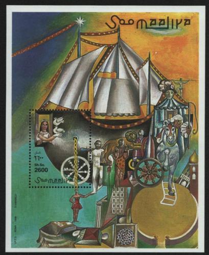 Poštová známka Somálsko 1998 Cirkus Mi# Block 51