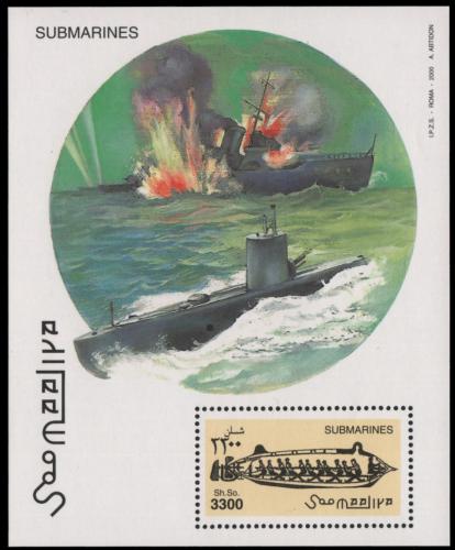Poštová známka Somálsko 2000 Ponorky Mi# Block 67 Kat 13€