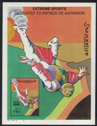 Poštová známka Somálsko 2001 Extrémní sporty Mi# Block 83 Kat 14€