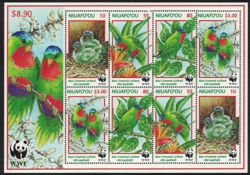 Poštové známky Tonga Niuafo´ou 1998 Vini modrotemenný Mi# 326-29 Bogen Kat 30€