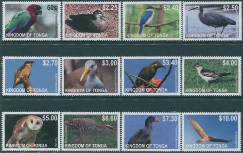 Poštové známky Tonga 2012 Vtáci TOP SET Mi# 1742-53 Kat 60€
