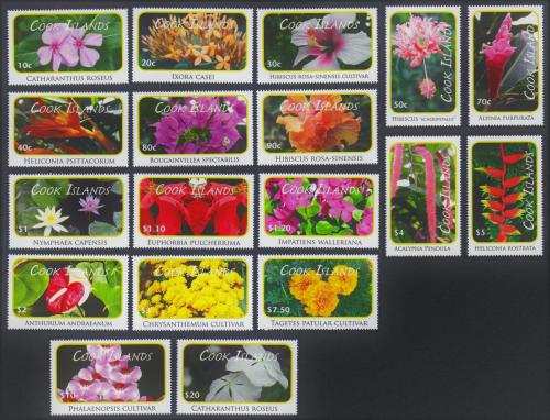 Poštové známky Cookove ostrovy 2010 Flóra TOP SET Mi# 1618-35 Kat 105€