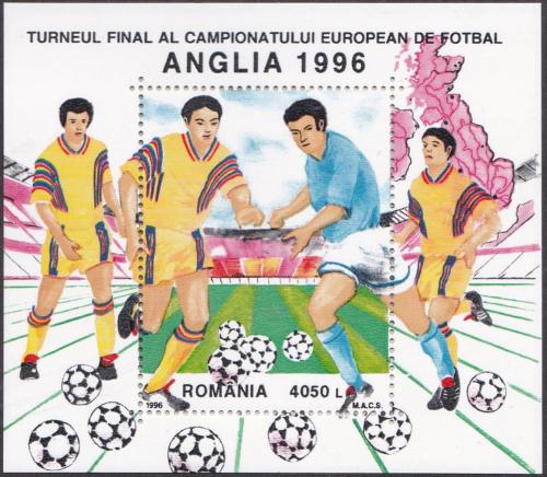 Poštová známka Rumunsko 1996 ME ve futbale Mi# Block 300