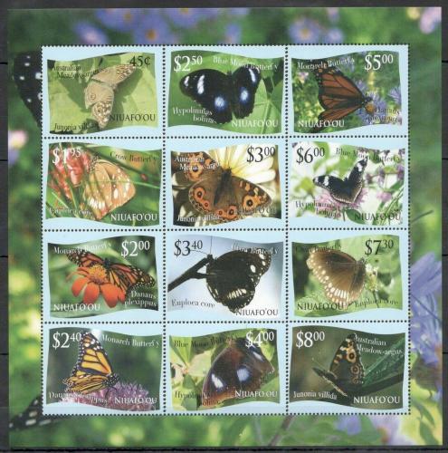 Poštové známky Tonga Niuafo´ou 2012 Motýle TOP SET Mi# 457-68 Bogen Kat 50€