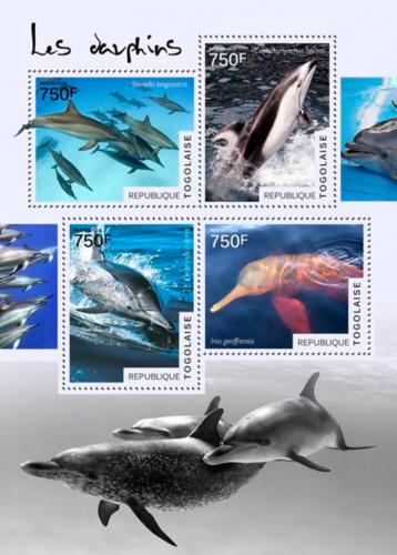 Poštové známky Togo 2014 Delfíny Mi# 6161-64 Kat 12€