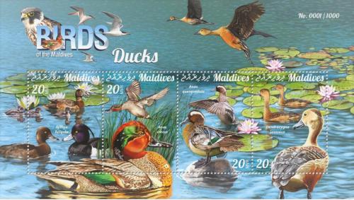 Poštovní známky Maledivy 2015 Kachny Mi# 6080-83 Kat 10€