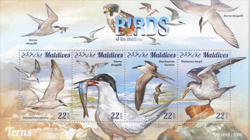 Poštové známky Maldivy 2015 Racci Mi# 6100-03 Kat 11€
