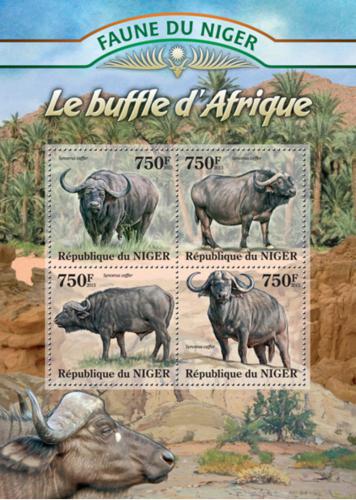 Poštové známky Niger 2013 Buvoli Mi# 2081-84 Kat 12€