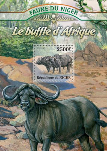 Potov znmka Niger 2013 Buvoli Mi# Block 157 Kat 10