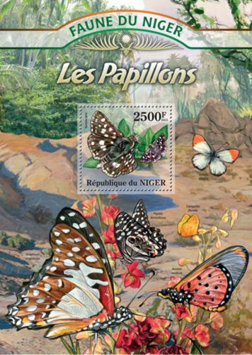 Poštová známka Niger 2013 Motýle Mi# Block 146 Kat 10€