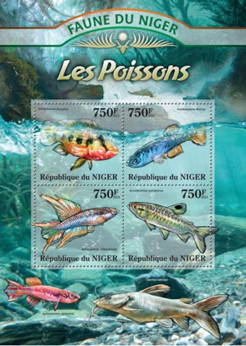 Poštové známky Niger 2013 Ryby Mi# 2031-34 Kat 12€