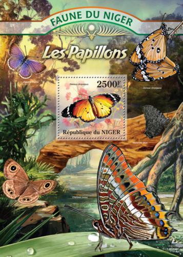 Poštová známka Niger 2013 Motýle Mi# Block 145 Kat 10€