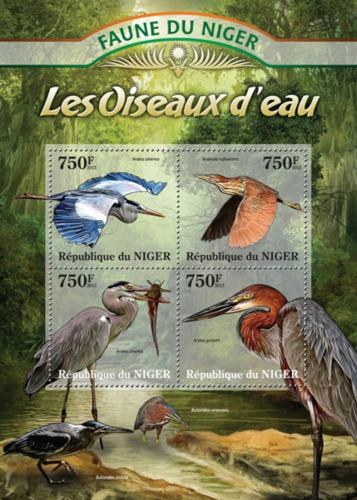 Poštové známky Niger 2013 Vodní ptáci Mi# 2055-58 Kat 12€