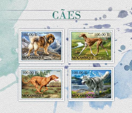 Poštové známky Mozambik 2016 Psy Mi# 8939-42 Kat 22€
