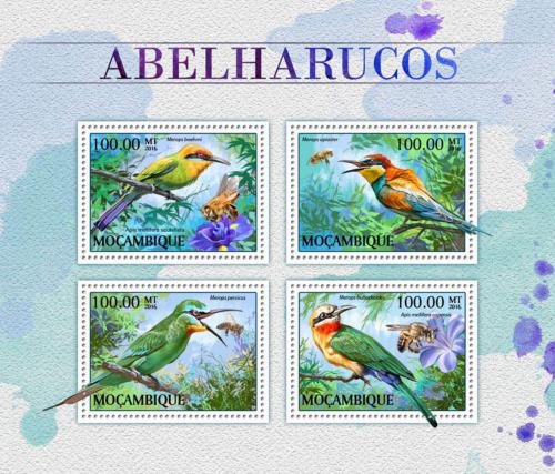 Poštové známky Mozambik 2016 Vlhy Mi# 8919-22 Kat 22€