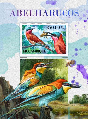 Poštová známka Mozambik 2016 Vlhy Mi# Block 1224 Kat 20€