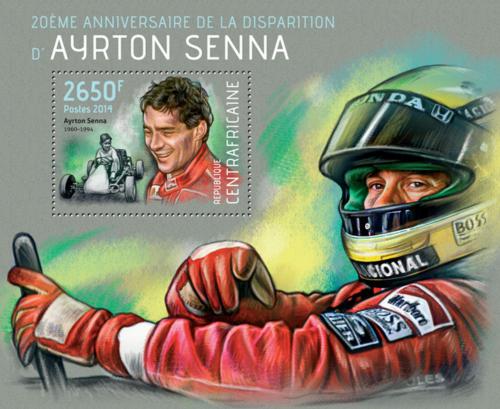 Potov znmka SAR 2014 Formule 1, Ayrton Senna Mi# Block 1123 Kat 12