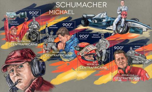 Potov znmky SAR 2014 Formule 1, Michael Schumacher Mi# 5235-38 Kat 16
